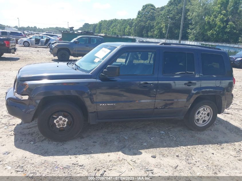 2015 JEEP PATRIOT SPORT - 1C4NJPBB3FD329593