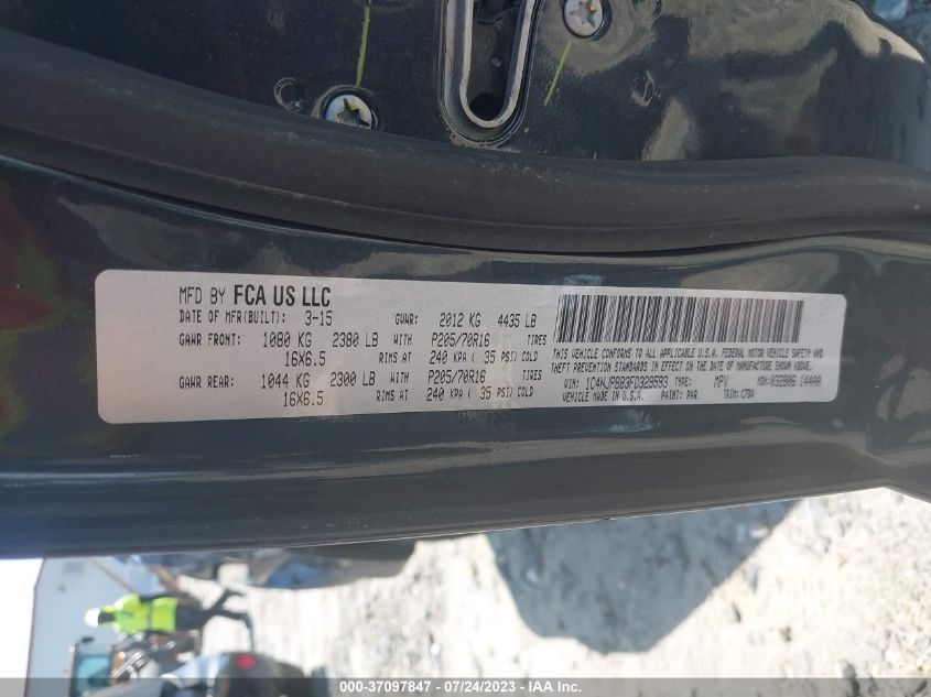 2015 JEEP PATRIOT SPORT - 1C4NJPBB3FD329593