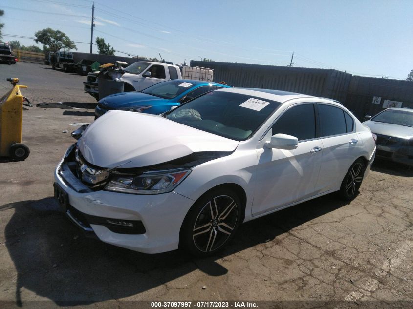 2016 HONDA ACCORD SEDAN EX - 1HGCR2F7XGA208783