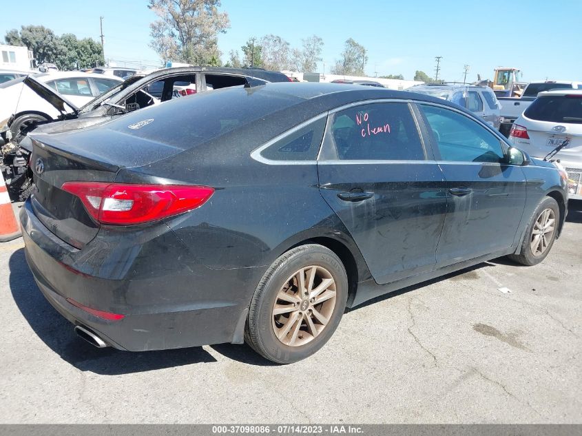 2015 HYUNDAI SONATA 2.4L SE - 5NPE24AF8FH254402