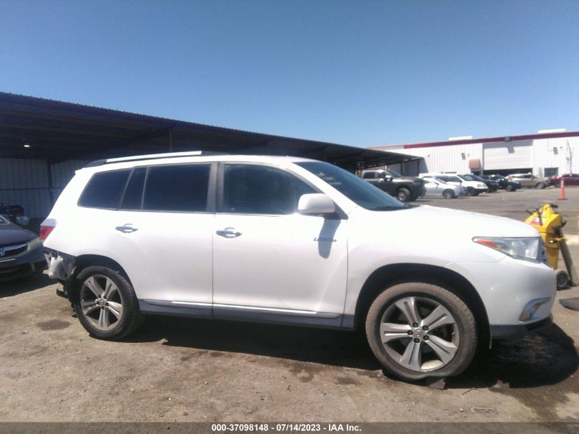 2013 TOYOTA HIGHLANDER LIMITED - 5TDDK3EHXDS216548