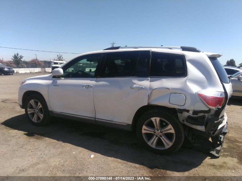 2013 TOYOTA HIGHLANDER LIMITED - 5TDDK3EHXDS216548