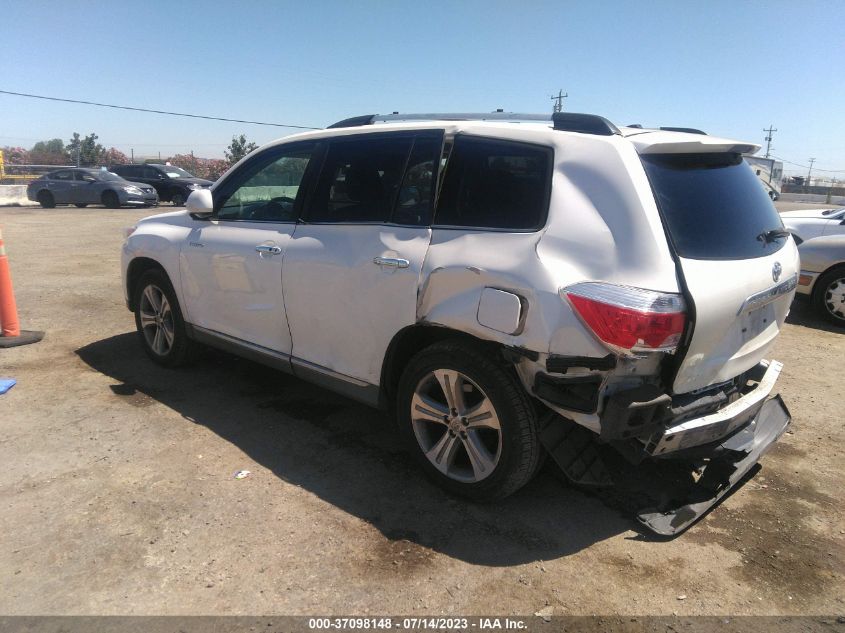 2013 TOYOTA HIGHLANDER LIMITED - 5TDDK3EHXDS216548