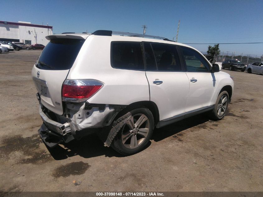 2013 TOYOTA HIGHLANDER LIMITED - 5TDDK3EHXDS216548