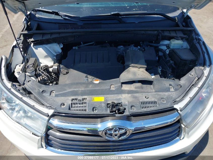 2015 TOYOTA HIGHLANDER XLE - 5TDKKRFH3FS110244