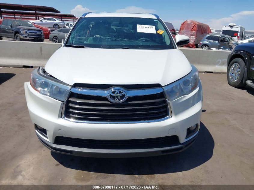 2015 TOYOTA HIGHLANDER XLE - 5TDKKRFH3FS110244