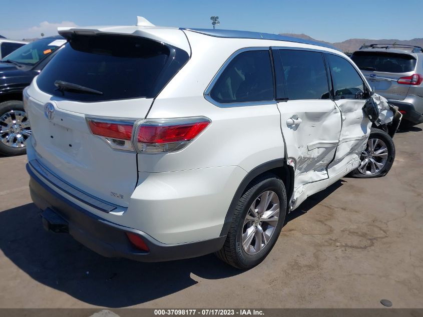 2015 TOYOTA HIGHLANDER XLE - 5TDKKRFH3FS110244