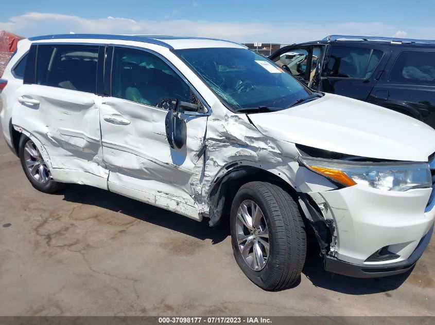 2015 TOYOTA HIGHLANDER XLE - 5TDKKRFH3FS110244