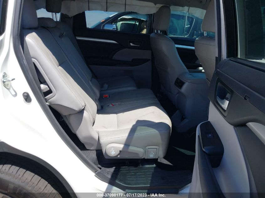 2015 TOYOTA HIGHLANDER XLE - 5TDKKRFH3FS110244