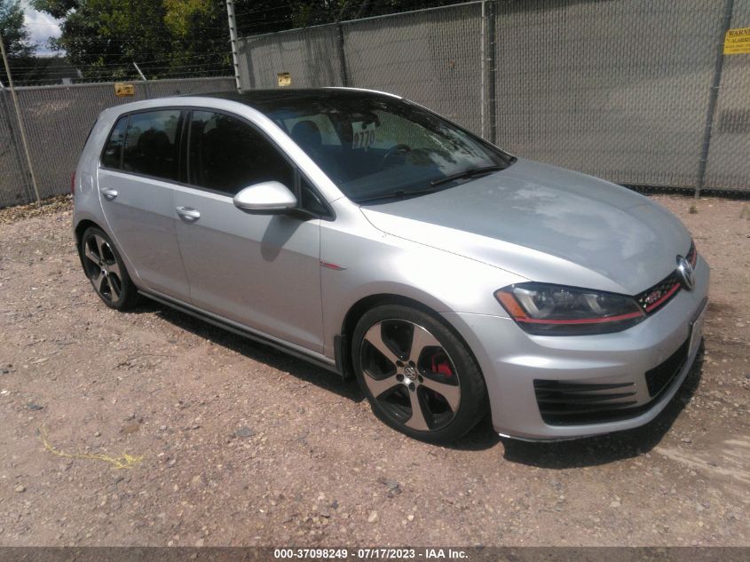2016 VOLKSWAGEN GOLF GTI AUTOBAHN W - 3VW547AU0GM010357