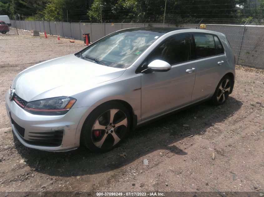 2016 VOLKSWAGEN GOLF GTI AUTOBAHN W - 3VW547AU0GM010357