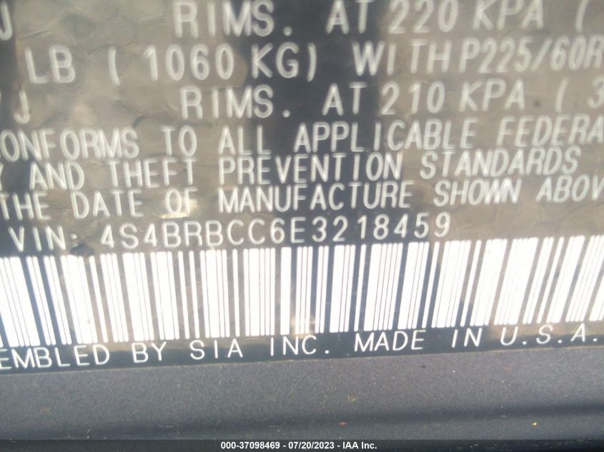 2014 SUBARU OUTBACK 2.5I PREMIUM - 4S4BRBCC6E3218459