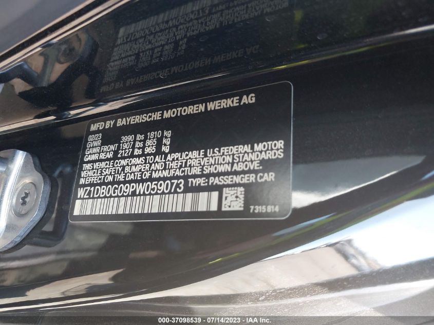 2023 TOYOTA GR SUPRA 3.0/3.0 PREMIUM - WZ1DB0G09PW059073
