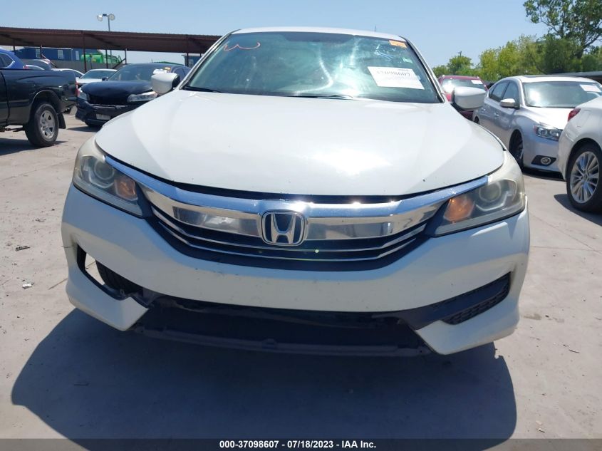 2016 HONDA ACCORD SEDAN LX - 1HGCR2F33GA058996