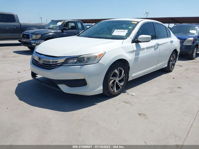 2016 HONDA ACCORD SEDAN LX - 1HGCR2F33GA058996