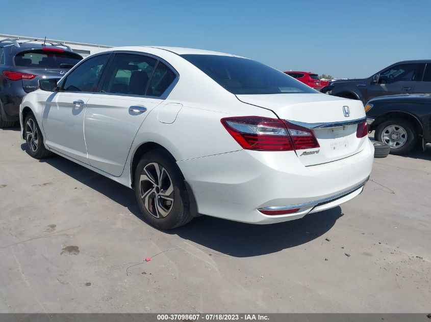 2016 HONDA ACCORD SEDAN LX - 1HGCR2F33GA058996