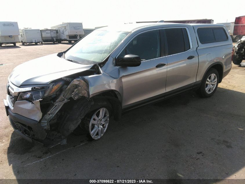 2017 HONDA RIDGELINE RT - 5FPYK3F22HB025929