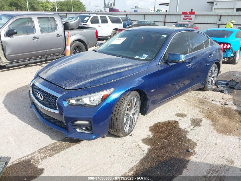 2016 INFINITI Q50 RED SPORT 400 - JN1FV7AP5GM420424