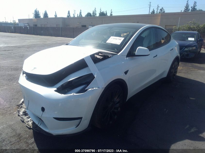 Auction sale of the 2022 TESLA MODEL Y , vin: 7SAYGDEF6NF359920, lot number: 37098790