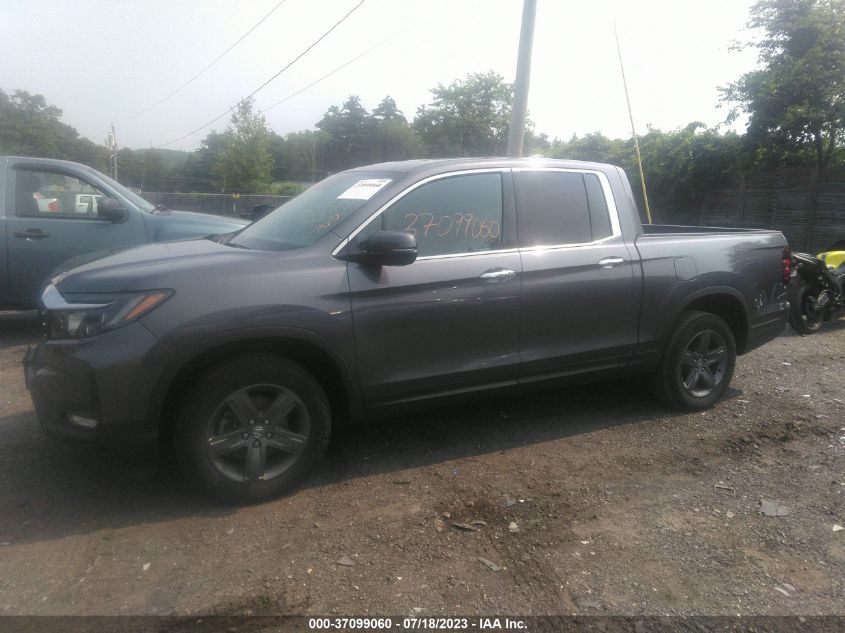 2022 HONDA RIDGELINE RTL - 5FPYK3F72NB017868