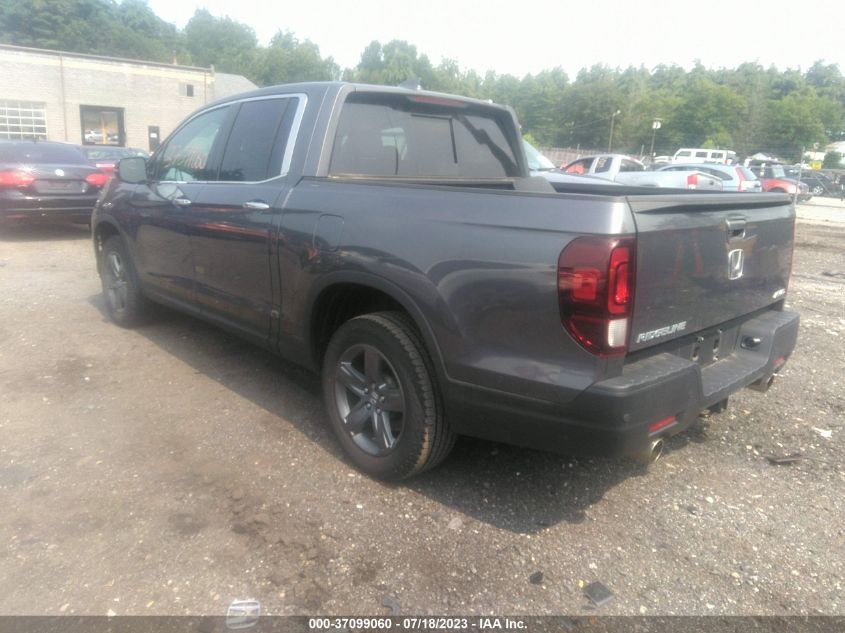 2022 HONDA RIDGELINE RTL - 5FPYK3F72NB017868