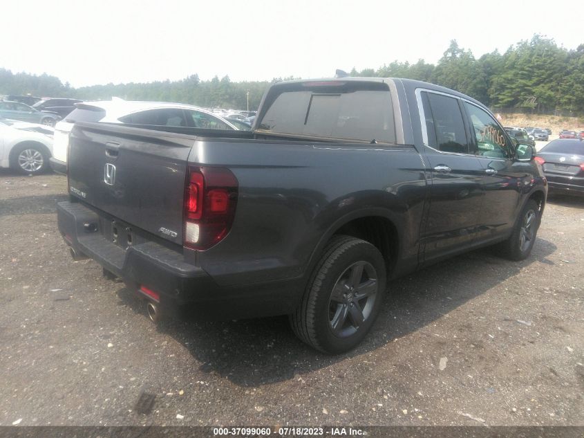 2022 HONDA RIDGELINE RTL - 5FPYK3F72NB017868