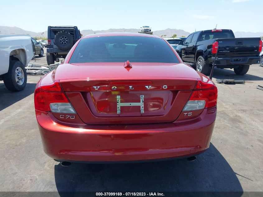 2013 VOLVO C70 T5 YV1672MC0DJ143191