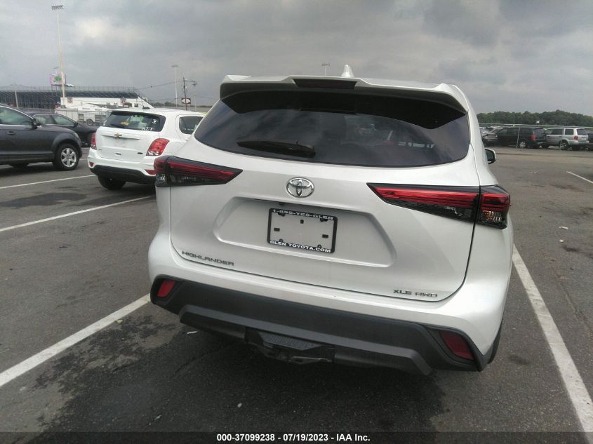 2022 TOYOTA HIGHLANDER XLE - 5TDGZRBH4NS192877