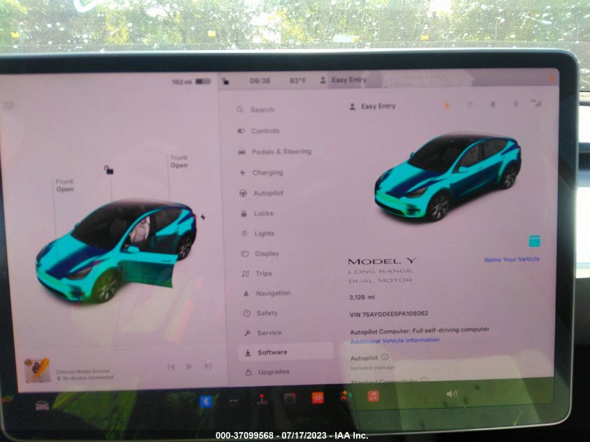 2023 TESLA MODEL Y LONG RANGE - 7SAYGDEE6PA109262