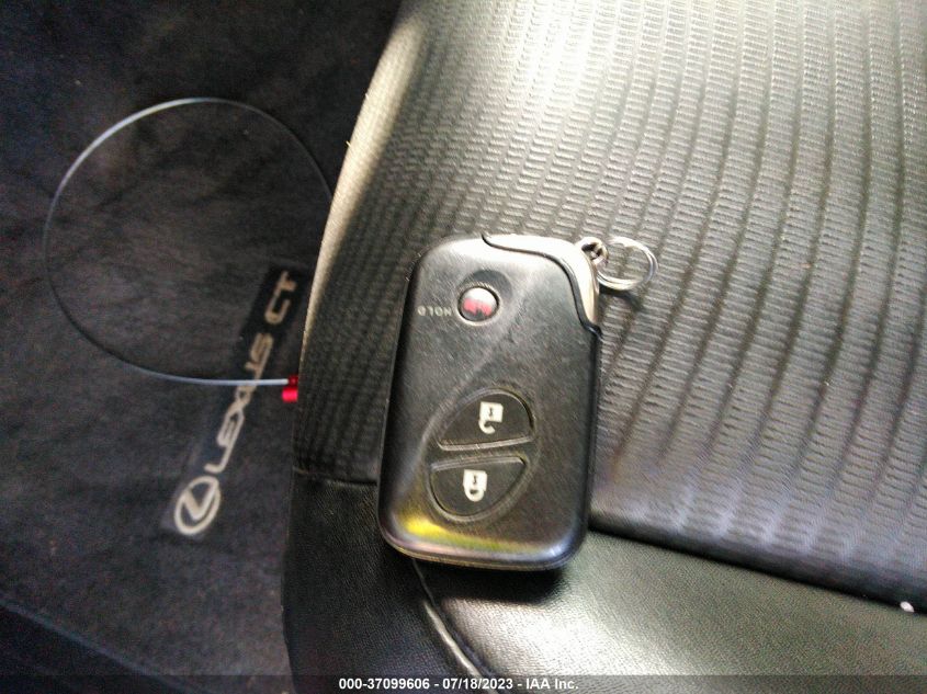 2013 LEXUS CT 200H HYBRID - JTHKD5BH4D2133379