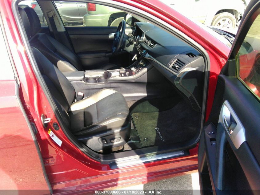 2013 LEXUS CT 200H HYBRID - JTHKD5BH4D2133379