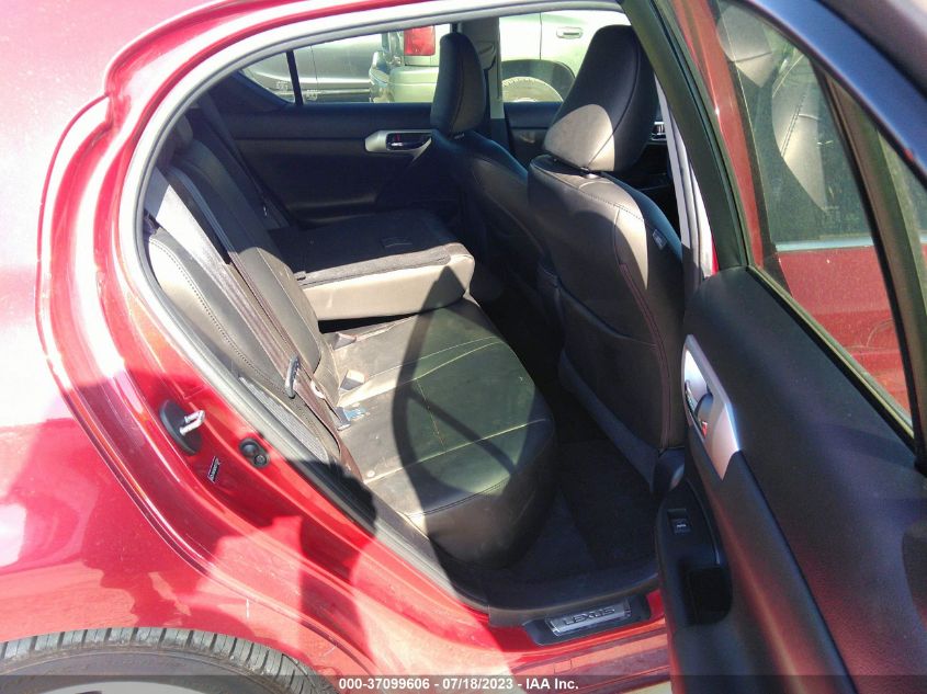2013 LEXUS CT 200H HYBRID - JTHKD5BH4D2133379