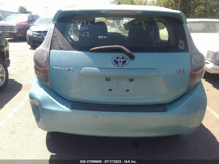 2013 TOYOTA PRIUS C ONE/TWO/THREE/FOUR - JTDKDTB34D1035923