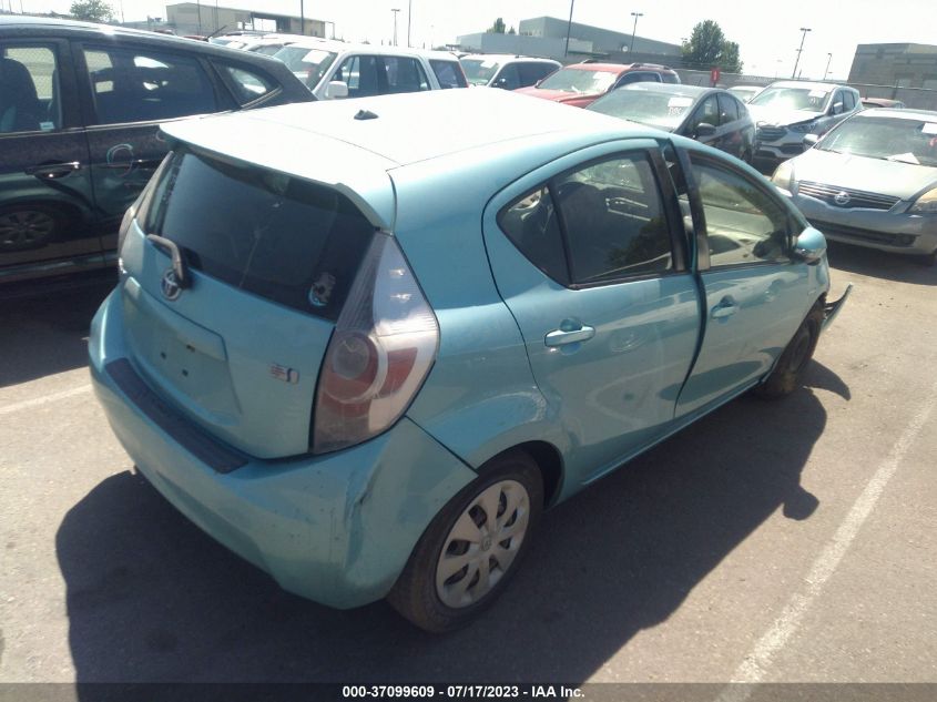 2013 TOYOTA PRIUS C ONE/TWO/THREE/FOUR - JTDKDTB34D1035923