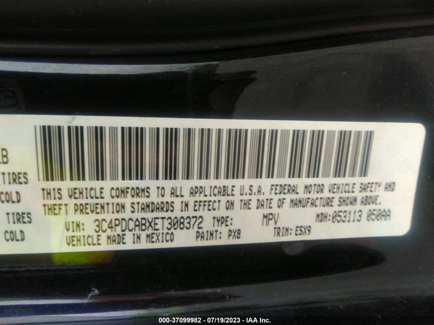 2014 DODGE JOURNEY AMERICAN VALUE PKG - 3C4PDCABXET308372