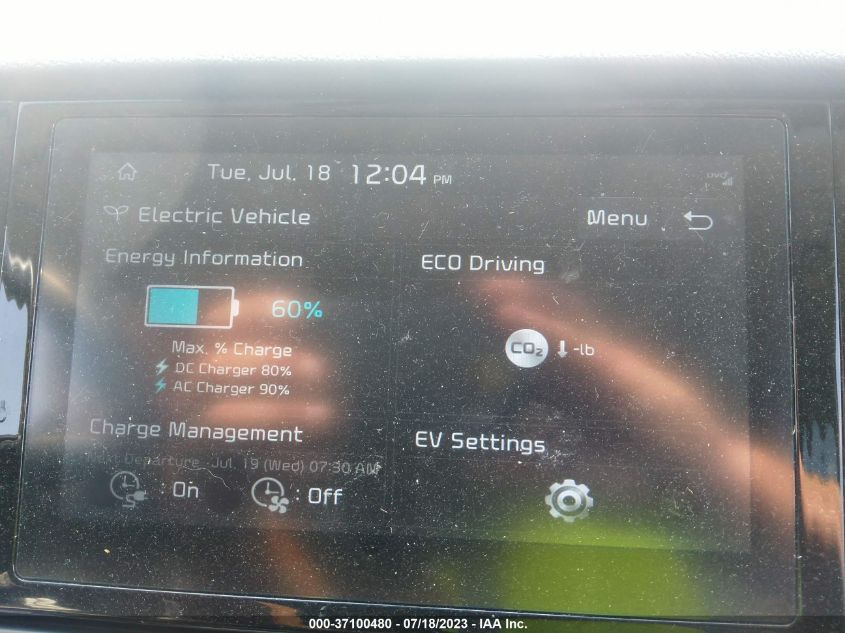 2020 KIA NIRO EV EX KNDCC3LG0L5036910