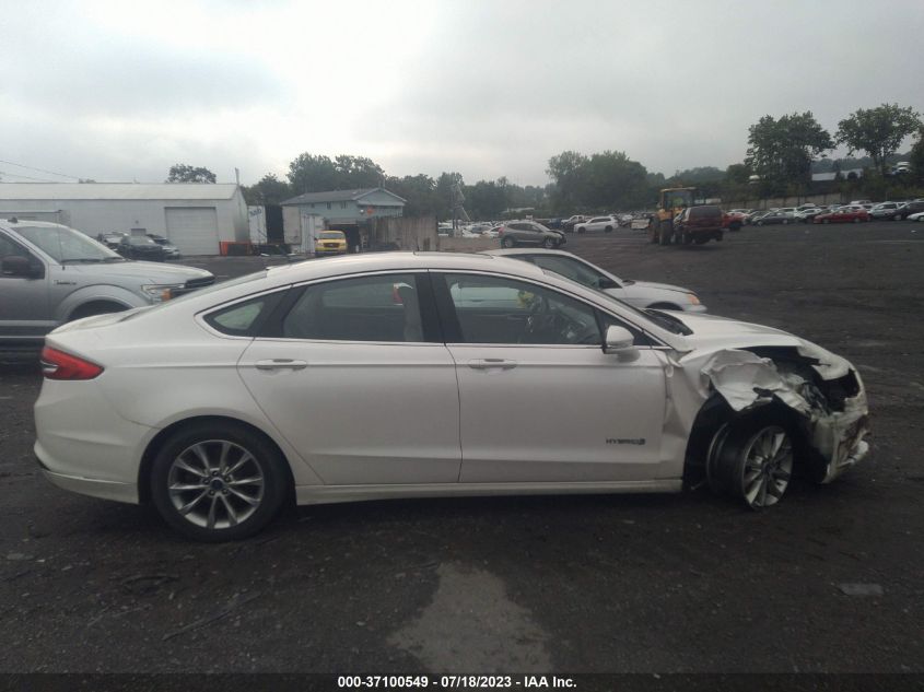2017 FORD FUSION HYBRID SE - 3FA6P0LU8HR243819