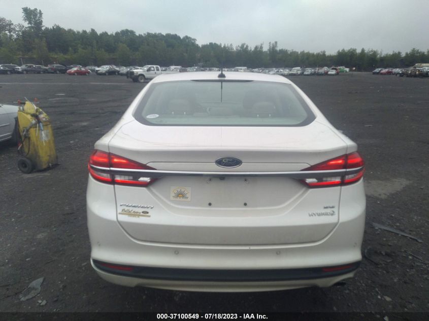 2017 FORD FUSION HYBRID SE - 3FA6P0LU8HR243819