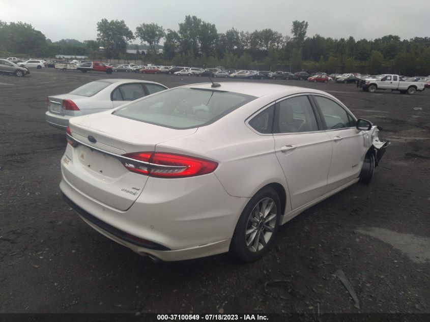2017 FORD FUSION HYBRID SE - 3FA6P0LU8HR243819