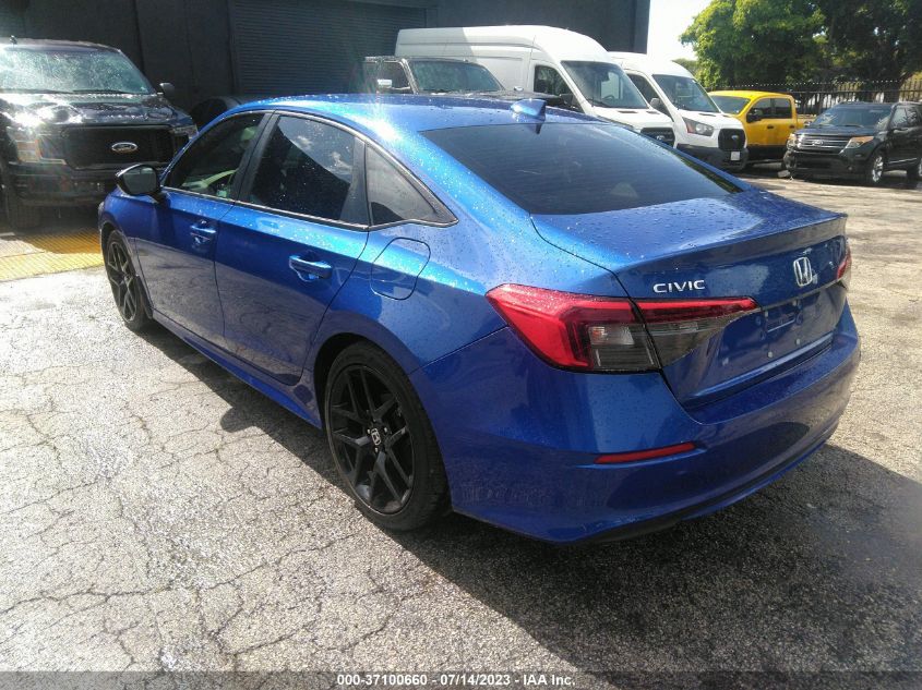 2022 HONDA CIVIC SEDAN SPORT - 2HGFE2F51NH557501