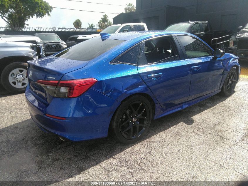 2022 HONDA CIVIC SEDAN SPORT - 2HGFE2F51NH557501