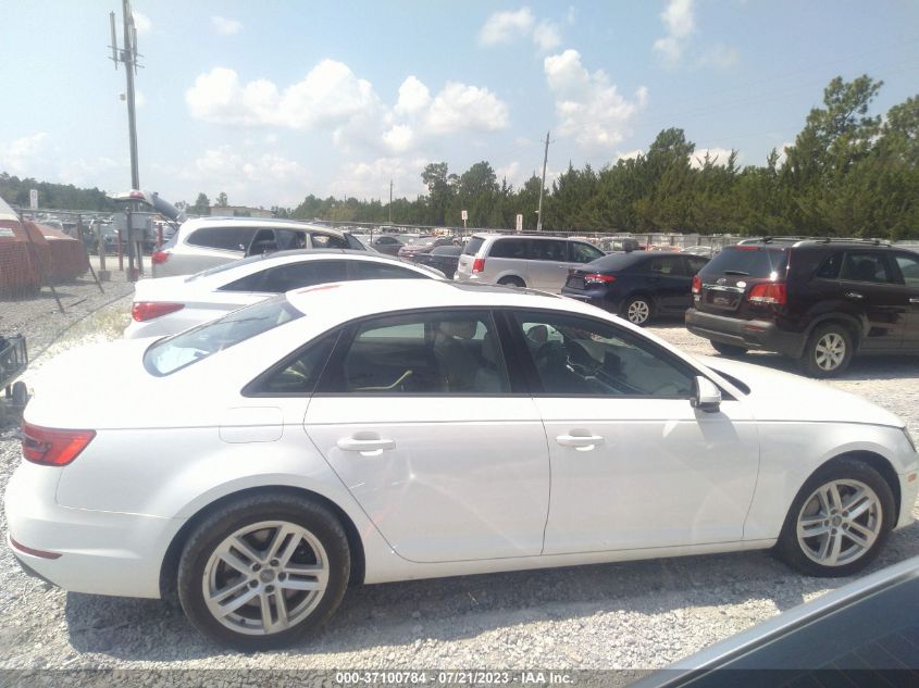 2017 AUDI A4 PREMIUM - WAUGNAF46HN058660