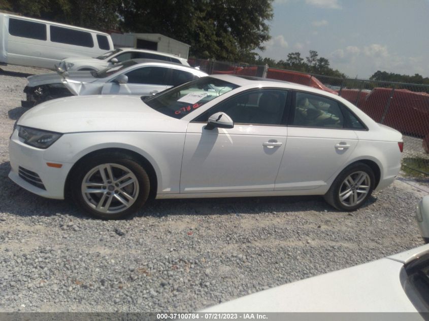 2017 AUDI A4 PREMIUM - WAUGNAF46HN058660