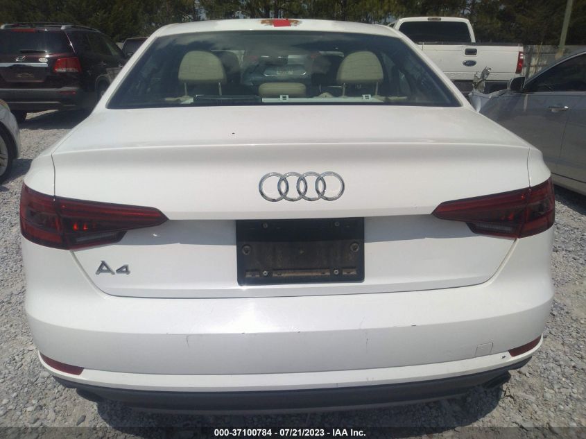 2017 AUDI A4 PREMIUM - WAUGNAF46HN058660