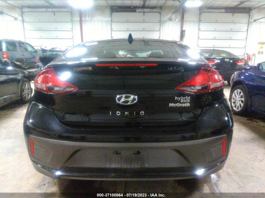 2019 HYUNDAI IONIQ HYBRID BLUE - KMHC65LC6KU179229