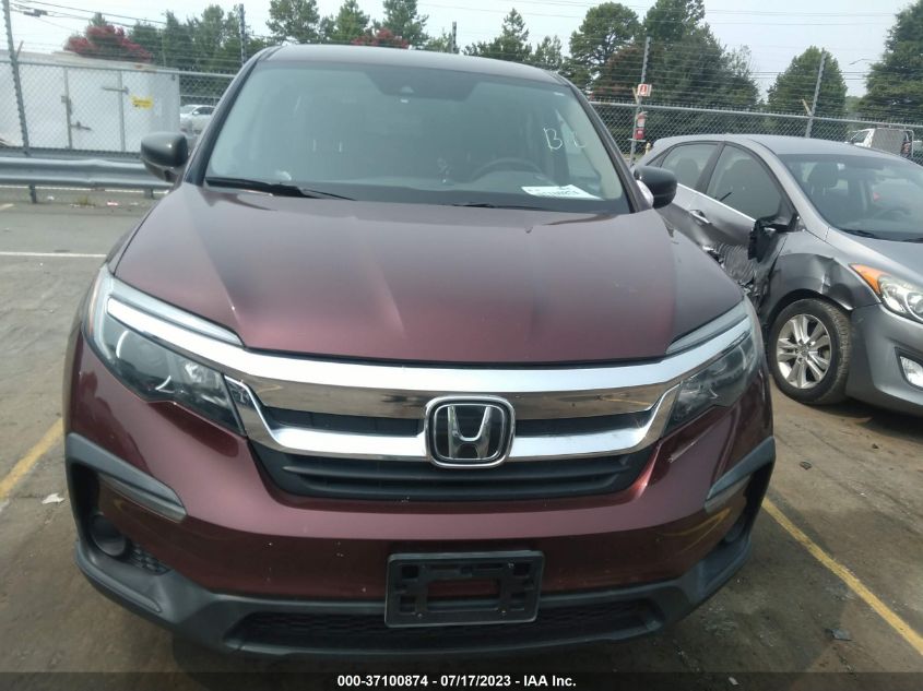 2019 HONDA PILOT LX - 5FNYF6H14KB021438