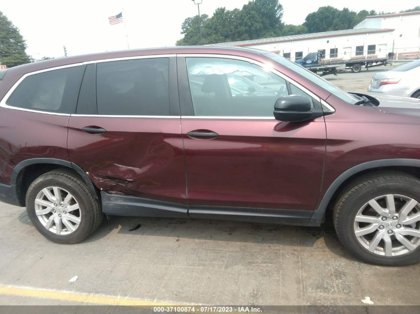 2019 HONDA PILOT LX - 5FNYF6H14KB021438
