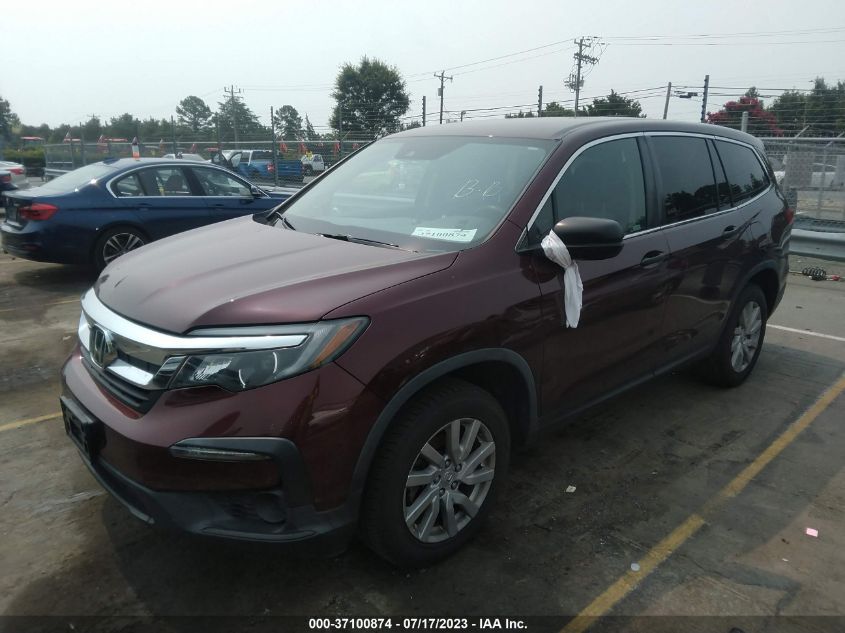 2019 HONDA PILOT LX - 5FNYF6H14KB021438
