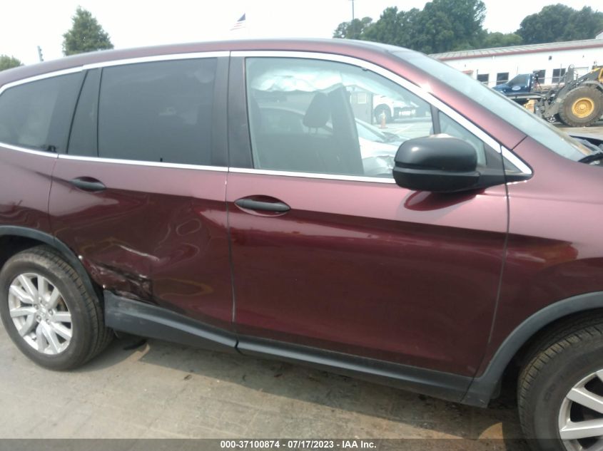 2019 HONDA PILOT LX - 5FNYF6H14KB021438