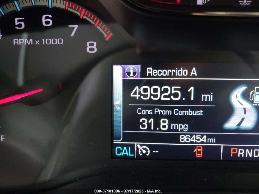 2016 CHEVROLET CRUZE LT - 1G1BE5SM3G7238524